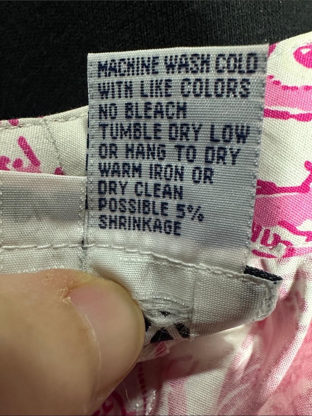 Lilly Pulitzer Lightweight Pink White Owl Print Y2K Stretch Capri Pants Size 6 - Picture 6 of 6